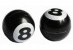 Колпачок для камеры TW V-09 черн. бильярдный шар, с цифрой 8 (в комплекте 4шт) Автомобильного стандарта