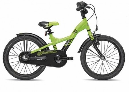 Велосипед S’cool XXlite 18 3 speed Nexus + боковые колесики лимон/черн.матовый