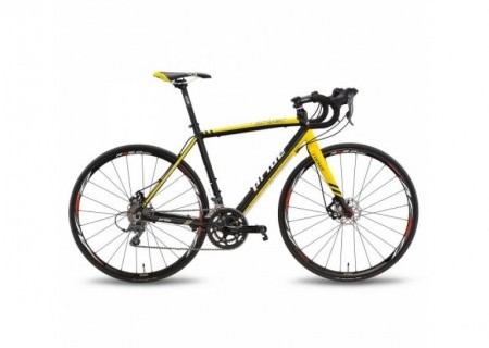 Велосипед 28'' PRIDE ROCKET CLARIS DISC рама - 52 см черно-желтый 2016