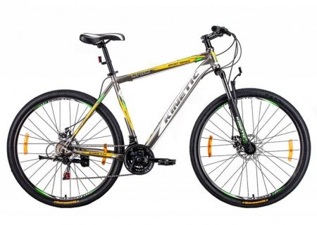 Велосипед Kinetic 29 Unic - steel 19 серо-желтый (win17-070)