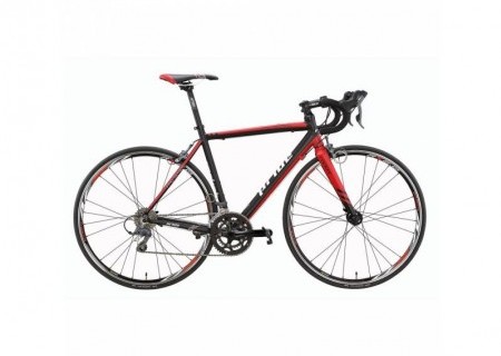 Велосипед 28'' PRIDE ROCKET CLARIS V-br рама - 54 см черно-красный 2016