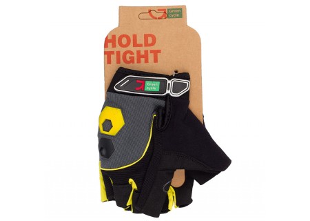 Перчатки Green Cycle NC-2503-2015 MTB Gel без пальцев XL черно-желтые