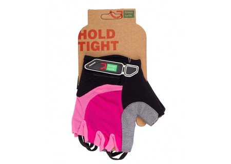 Перчатки Green Cycle NC-2523-2015 MTB Feminine без пальцев L розово-черные