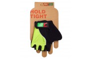 Перчатки Green Cycle NC-2530-2015 Kids без пальцев XL черно-зеленые