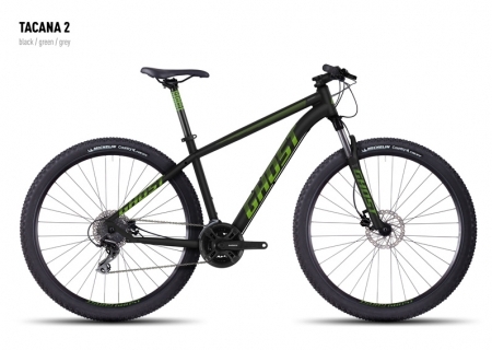 Велосипед GHOST Tacana 2 black/green/gray_S_2016