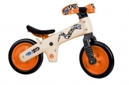 Велосипед (беговел) Bellelli B-Bip обучающий 2-5лет, пластмассовый, бежевый с оранжевыми колёсами