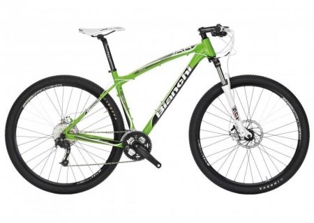 Велосипед Bianchi Jab 29.4 Alu SLX Disc 43 зелен/бел/черн 2013