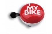 Динг-Донг Green Cycle GCB-1058S I love my bike диаметр 80мм красный