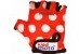 Перчатки детские Kiddi Moto красные в белый горошек, размер М на возраст 4-7 лет