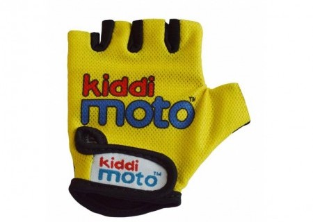 Перчатки детские Kiddi Moto неоновые жёлтые, размер S на возраст 2-4 года