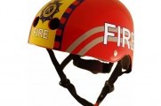 Шлем детский Kiddi Moto пожарный, красный, размер M 53-58см