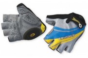 Перчатки EXUSTAR CG130 серо-желто-синие гель М
