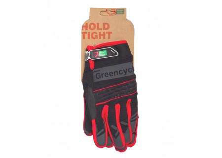 Перчатки Green Cycle NC-2373-2014 MTB с закрытыми пальцами L черно-красные