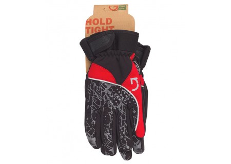 Перчатки Green Cycle NC-2409-2014 Winter с закрытыми пальцами L черный-серый-красный