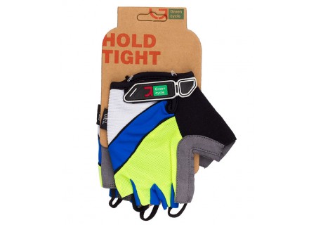 Перчатки Green Cycle NC-2505-2015 MTB Gel без пальцев L зелено-синие