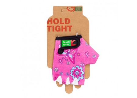 Перчатки Green Cycle NC-2529-2015 Kids без пальцев XL розовые