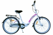 Велосипед 24 WINNER IBIZA бело-розовый